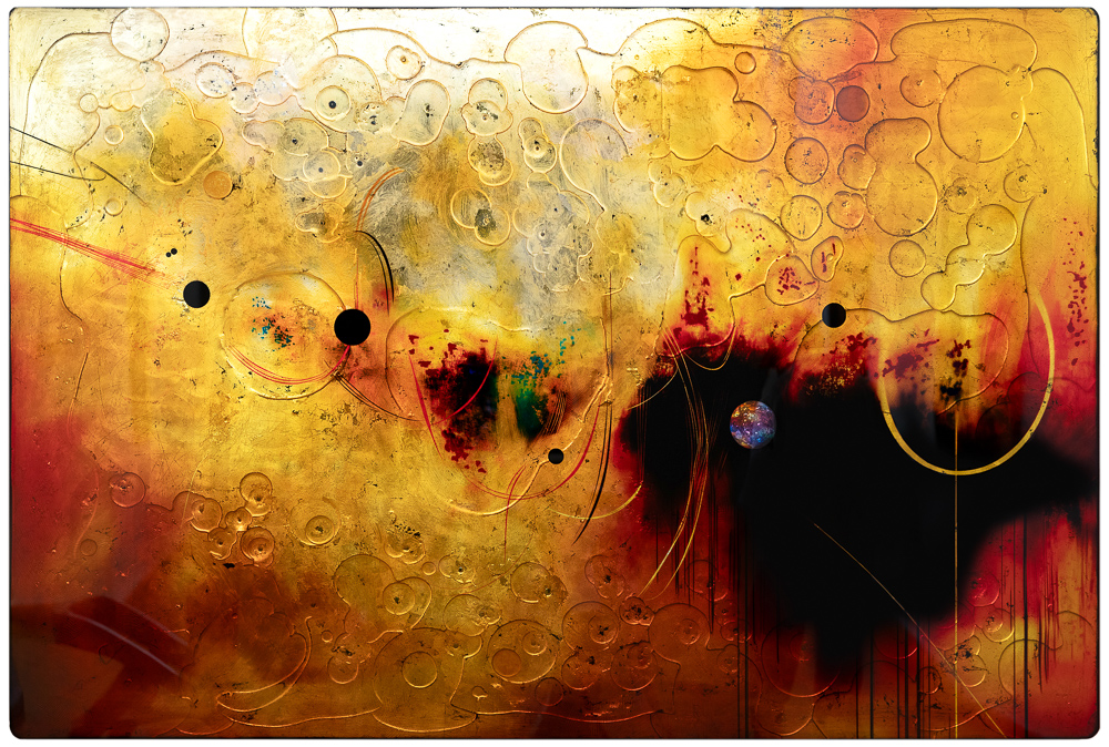 The Quiet Bloom, 2024. Mixed Media – 120cm x 180cm